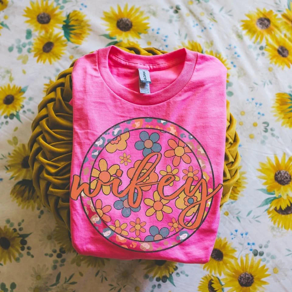 Wifey Funky Floral Retro